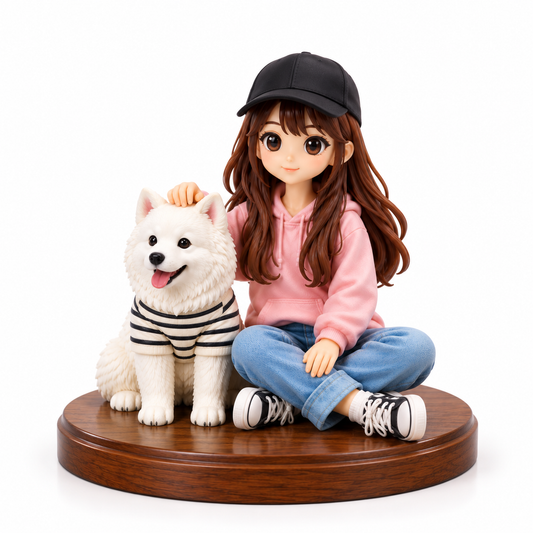 Custom 6cm 3D Pet Figurine – Personalized Pet Resin Model
